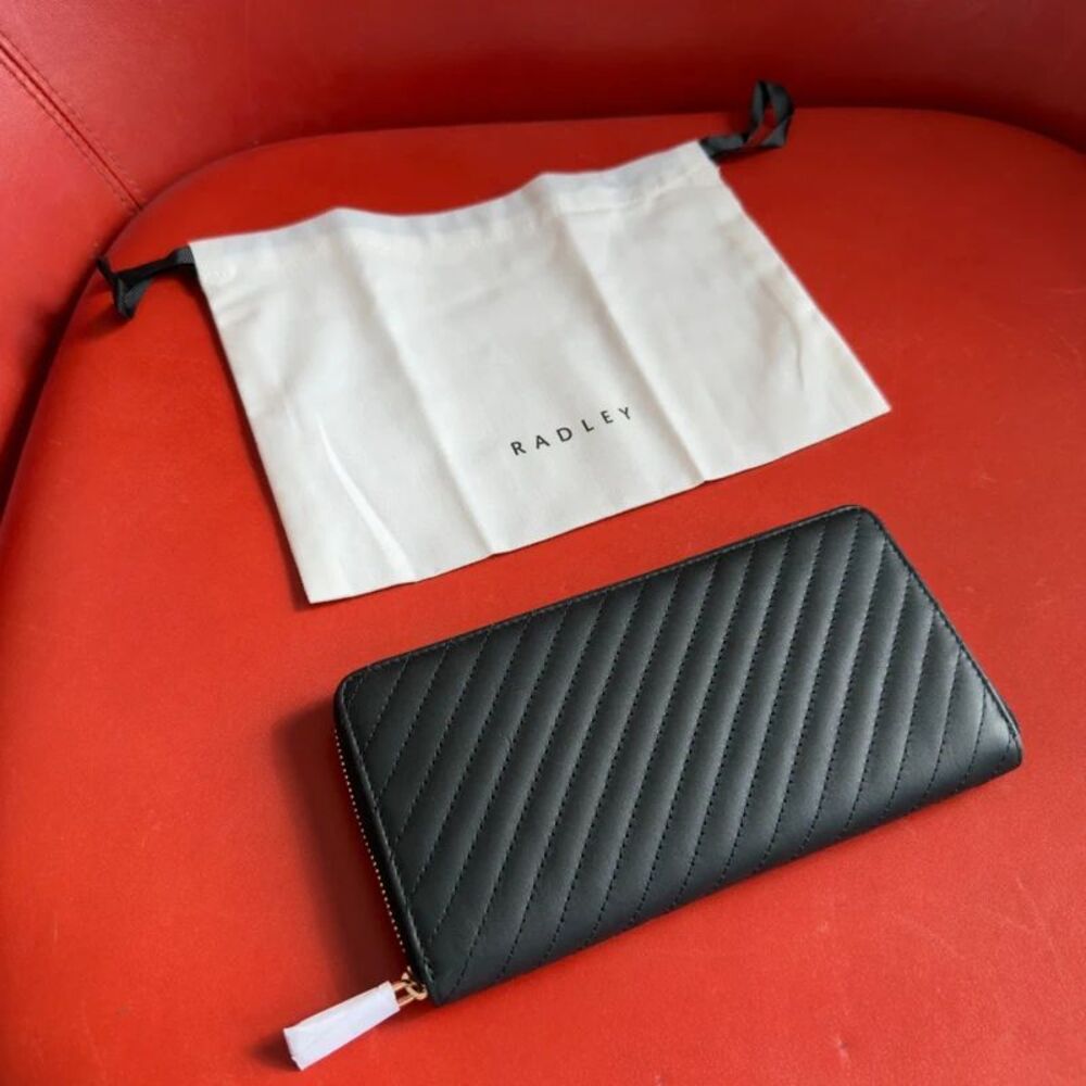 Radley London Dukes Place Quilted Large Zip Around Wallet New with Tag #1/3